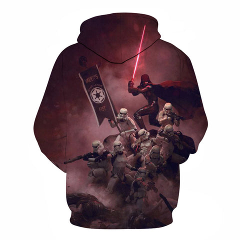 Image of Movie Universe Interstellar War Hoodie - Science Fiction 3D Printed Pullover