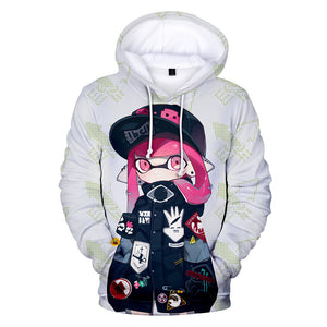 Anime 3D Printed Splatoon Pullovers Hoodies