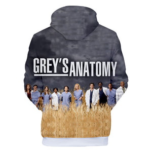 3D Printed Hoodies - Grays Anatomy Hooded Sweatshirt