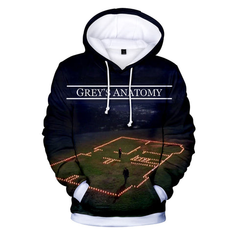 Image of 3D Printed Grays Anatomy Hoodies - Hooded Sweatshirt