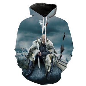 TV Series Vikings Fashion 3D Printed Sweatshirt Hoodies