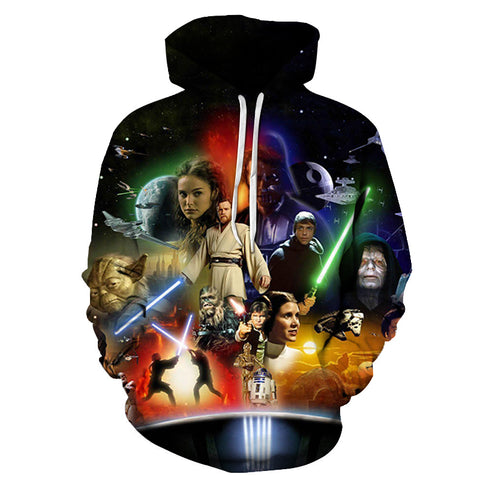 Image of Universe Interstellar War Hoodie - Science Fiction Movie 3D Printed Pullover