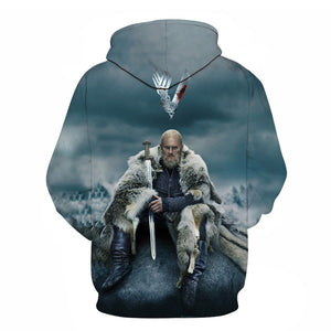 TV Series Vikings Fashion 3D Printed Sweatshirt Hoodies