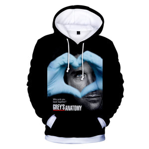 3D Printed Grays Anatomy Hoodies - Hooded Sweatshirt