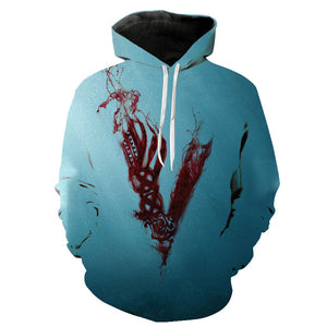 Fashion TV Series Vikings 3D Printed Sweatshirt Hoodies