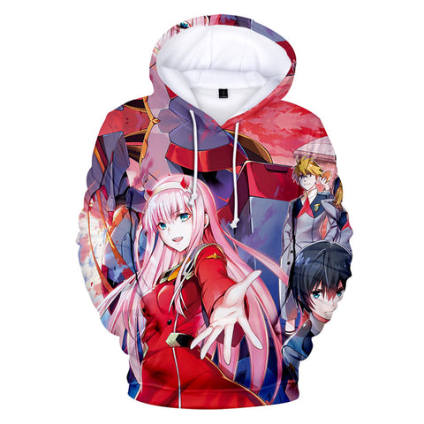 Image of Anime 3D Hoodies - DARLING In The FRANXX Hooded Pullovers