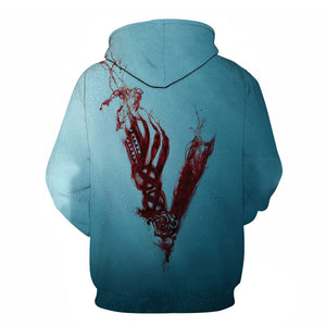 Fashion TV Series Vikings 3D Printed Sweatshirt Hoodies