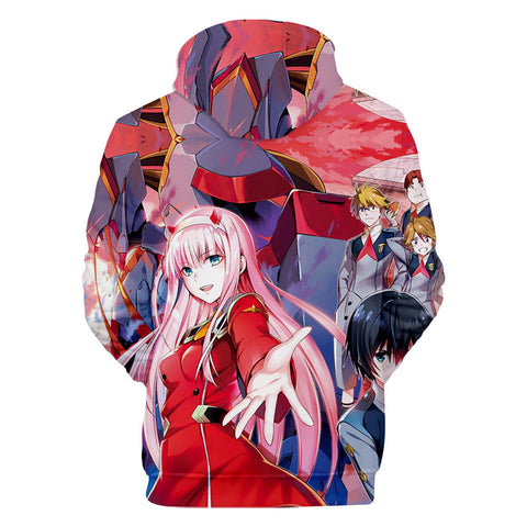 Image of Anime 3D Hoodies - DARLING In The FRANXX Hooded Pullovers