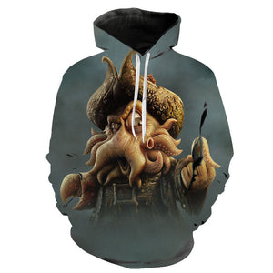 Movies Pirates of the Caribbean 3D Printed Pullover Hoodies