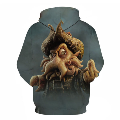 Image of Movies Pirates of the Caribbean 3D Printed Pullover Hoodies