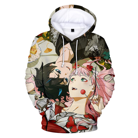 Image of Anime 3D Printed Hoodies - DARLING In The FRANXX Hooded Pullovers