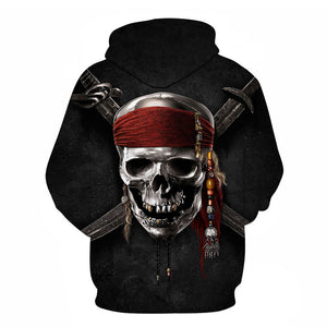 Movies Pirates of the Caribbean 3D Printed Pullover Hoodies