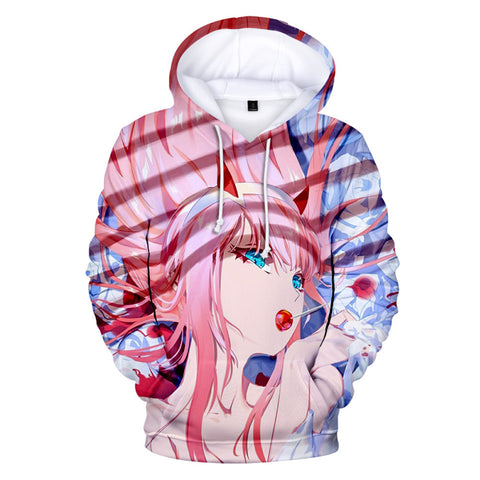 Image of Anime 3D Printed DARLING In The FRANXX Hooded Pullovers Hoodies