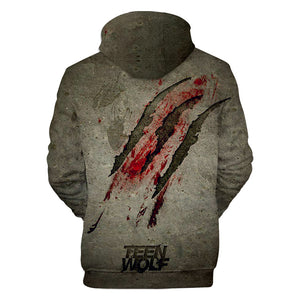 TV Series Teen Wolf Hoodies - Printed Hip Hop Clothes