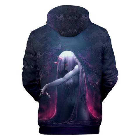 Image of 3D Printed Anime DARLING In The FRANXX Hooded Pullovers Hoodies