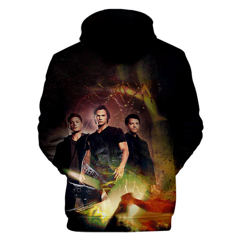 Image of 3D Print Supernatural Hoodie - Fashion Sweatshirt Trendy Streetwear