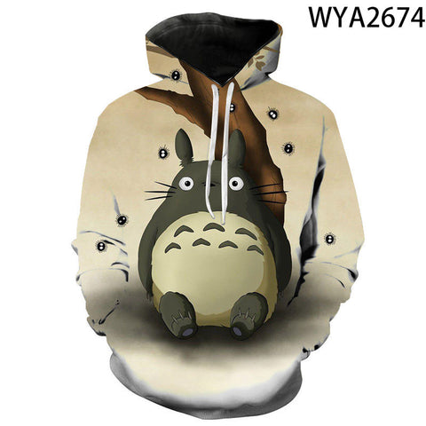 Image of My Neighbor Totoro 3D Printed Hoodies Streetwear Pullover