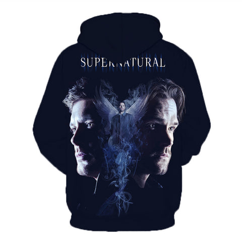 Image of Supernatural 3D Print Hoodie - Fashion Sweatshirt Trendy Streetwear