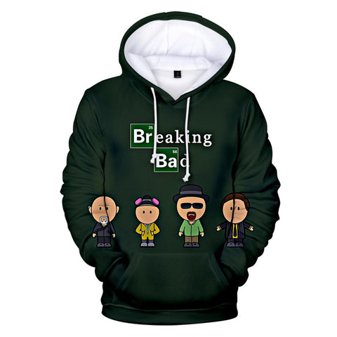 Image of Breaking Bad Fashion 3D Zipper Hooded Sweatshirt