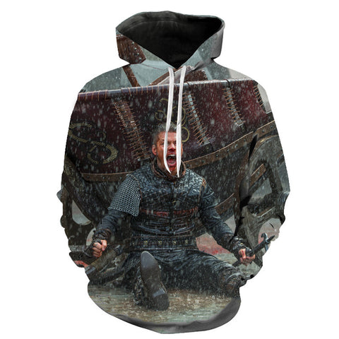 Image of 3D Printed Vikings Hoodies - TV Series Fashion Sweatshirt