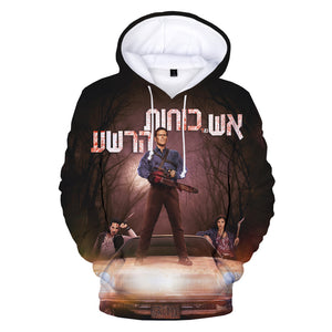 Ash VS Evil Dead 3D Printed Hoodies - Unisex Horror TV Series Pullover