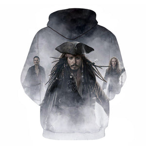 Pirates of the Caribbean 3D Printed Hoodies - Movies Fashion Hoody Pullover