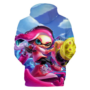 Anime 3D Printed Splatoon Hoodies Pullovers