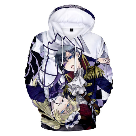 Image of 3D Printed Black Butler Hooded Streetwear Pullover Hoodies