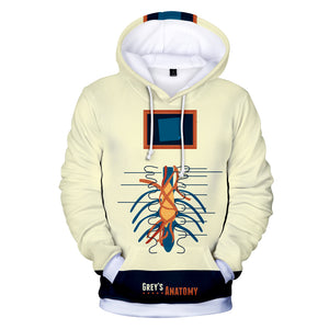 3D Printed Hooded Sweatshirt - Grays Anatomy Hoodies