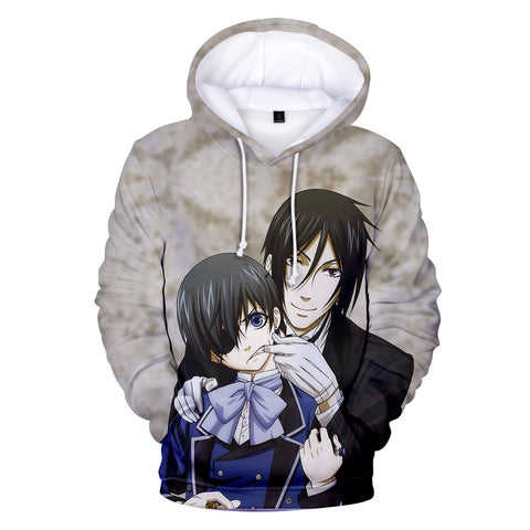 Image of Black Butler 3D Printed Hooded Streetwear Pullover Hoodies