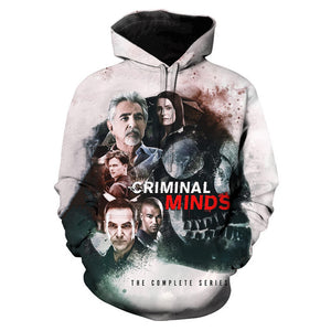 Criminal Minds 3D Printed Hoodies - Hip Hop Long-Sleeve Tops