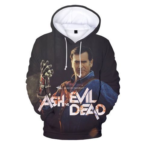 Image of Ash VS Evil Dead 3D Printed Hoodies - Unisex Horror TV Series Pullover