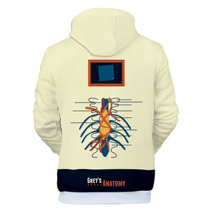 3D Printed Hooded Sweatshirt - Grays Anatomy Hoodies