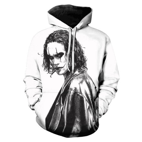 Image of Horror Movie 3D Printed Pullover - The Crow Eric Draven Hoodies