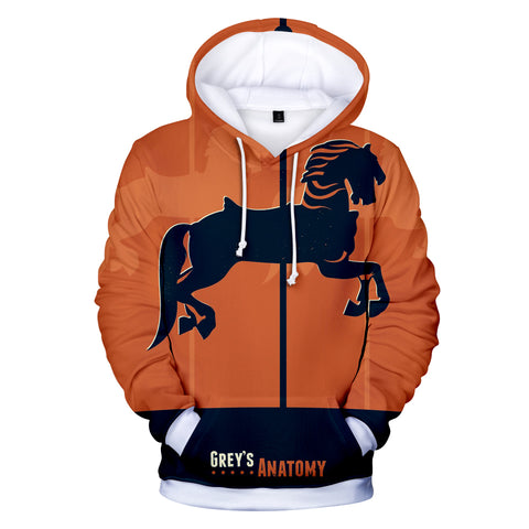 Image of 3D Printed Hoodies - Grays Anatomy Hooded Sweatshirt