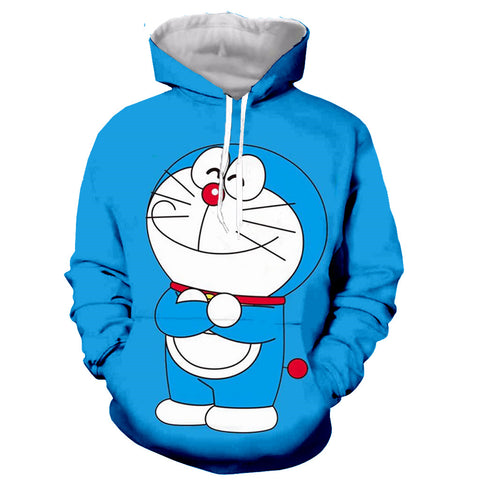 Image of Doraemon 3D Printed Hoodies - Anime Casual Sweatshirts Pullovers