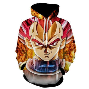 Dragon Ball Super Z Vegeta SSj God 3D hoodie