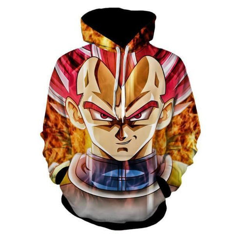Image of Dragon Ball Super Z Vegeta SSj God 3D hoodie