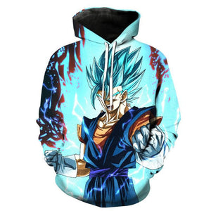 Dragon Ball Z- Super Saiyan Blue Vegito 3D Hoodie