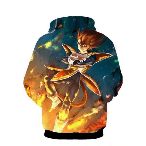 Image of Dragon Ball Z- Vegeta King 3D Hoodie