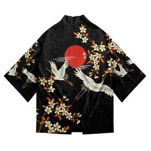 Mens Printed Harajuku Kimono Japanese Style Clothes