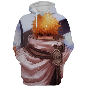 Bleach IKyouraku Shunsui Red 3D Printed Hoodie