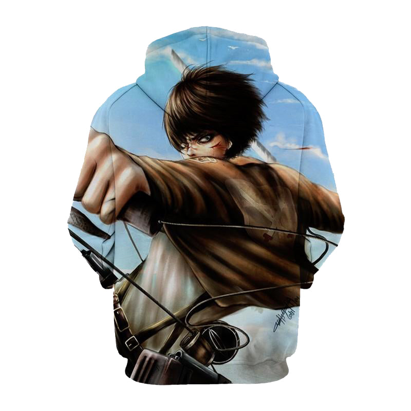Eren Yeager Armour Attack On Titan 3D Printed Hoodie