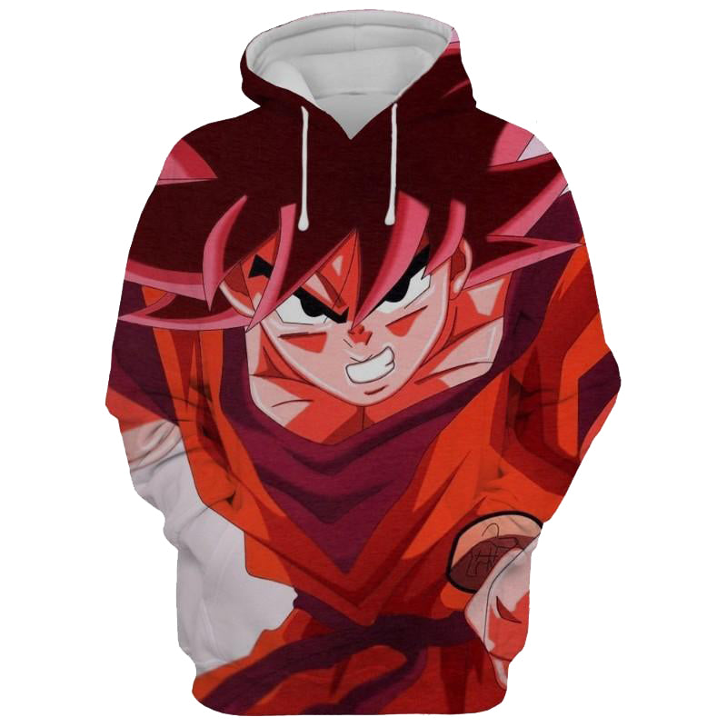 Kaioken Goku Dragon Ball Z 3D Printed Hoodie TopWear