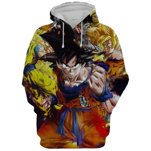 New Super Saiyan Dragon Ball Z- 3D Printed Hoodie