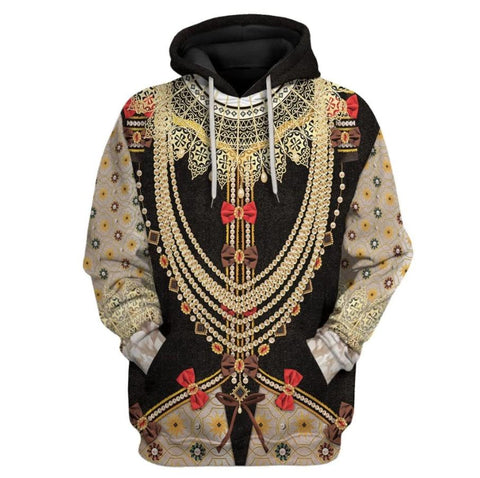 Image of Historical Personage Elizabeth I of England 3D Printed Cosplay Hoodie