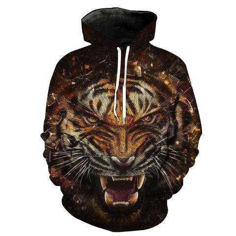 Image of Epic Tiger Hoodies - Tiger Pullover Hoodie