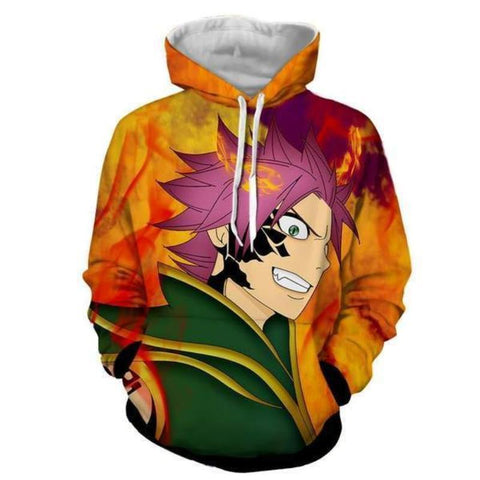 Image of Fairy Tail Zeref Vs Natsu Dragneel Pullover Hoodie
