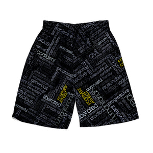 Men Casual Harajuku Japan Styl Beach Shorts with Fashion Printing Pattern