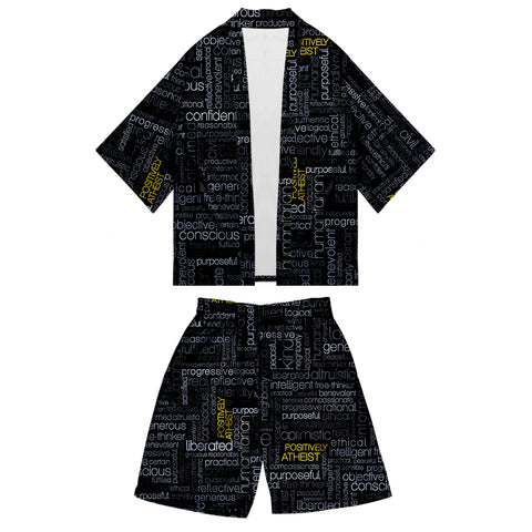 Image of Mens Casual Kimonos Clothes——Japan Style Summer Autumn Outwear Sets